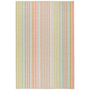 Ana Ticking Aqua Rug