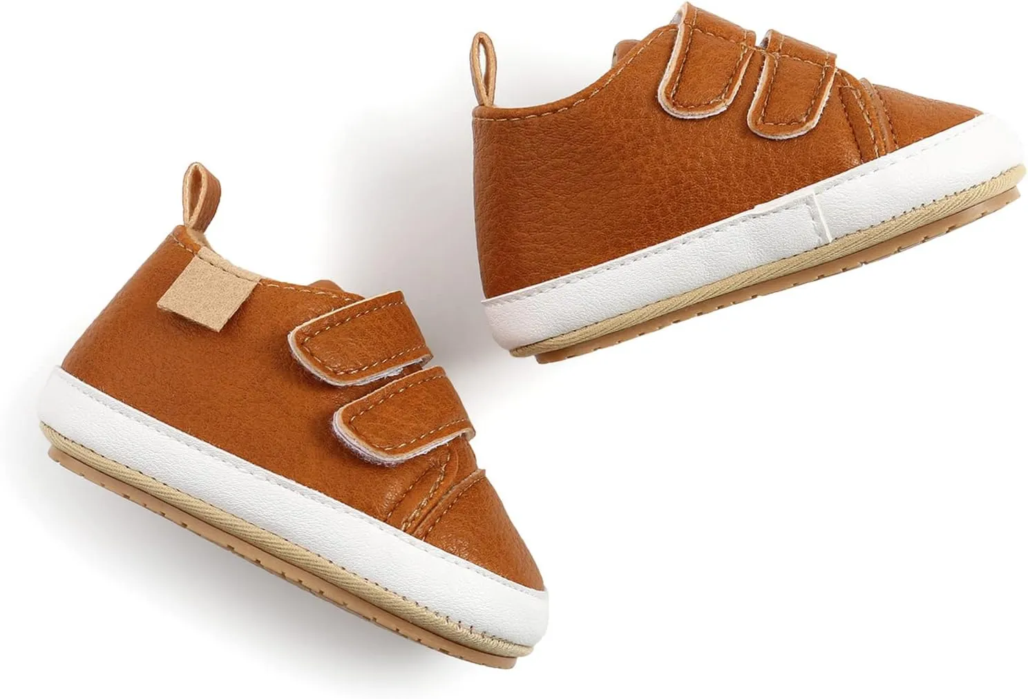 Baby Boys Girls Casual Sneakers Toddler PU Leather Rubber Sole Outdoor Footwear Unisex Infant Prewalkers Shoes