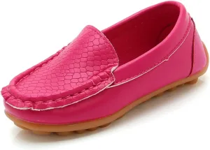 Boys Girls Loafers Soft Slip On Oxford Dress Flats Kids Toddler Casual Boat Shoes School Uniform Dress Shoes Girls
