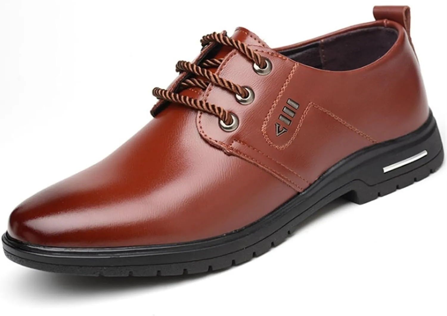 Dress Shoes for Men Elegant Men's Leather Formal Shoes Breathable Brogue Oxford Dress Footwear for Spring Summer