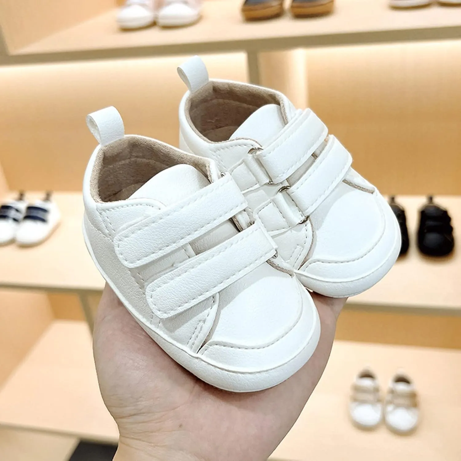 Infants Toddler Summer Cloth Shoes Boys Girls Floor Sports Flat Soles Light Casual Hook&Loop Shoes