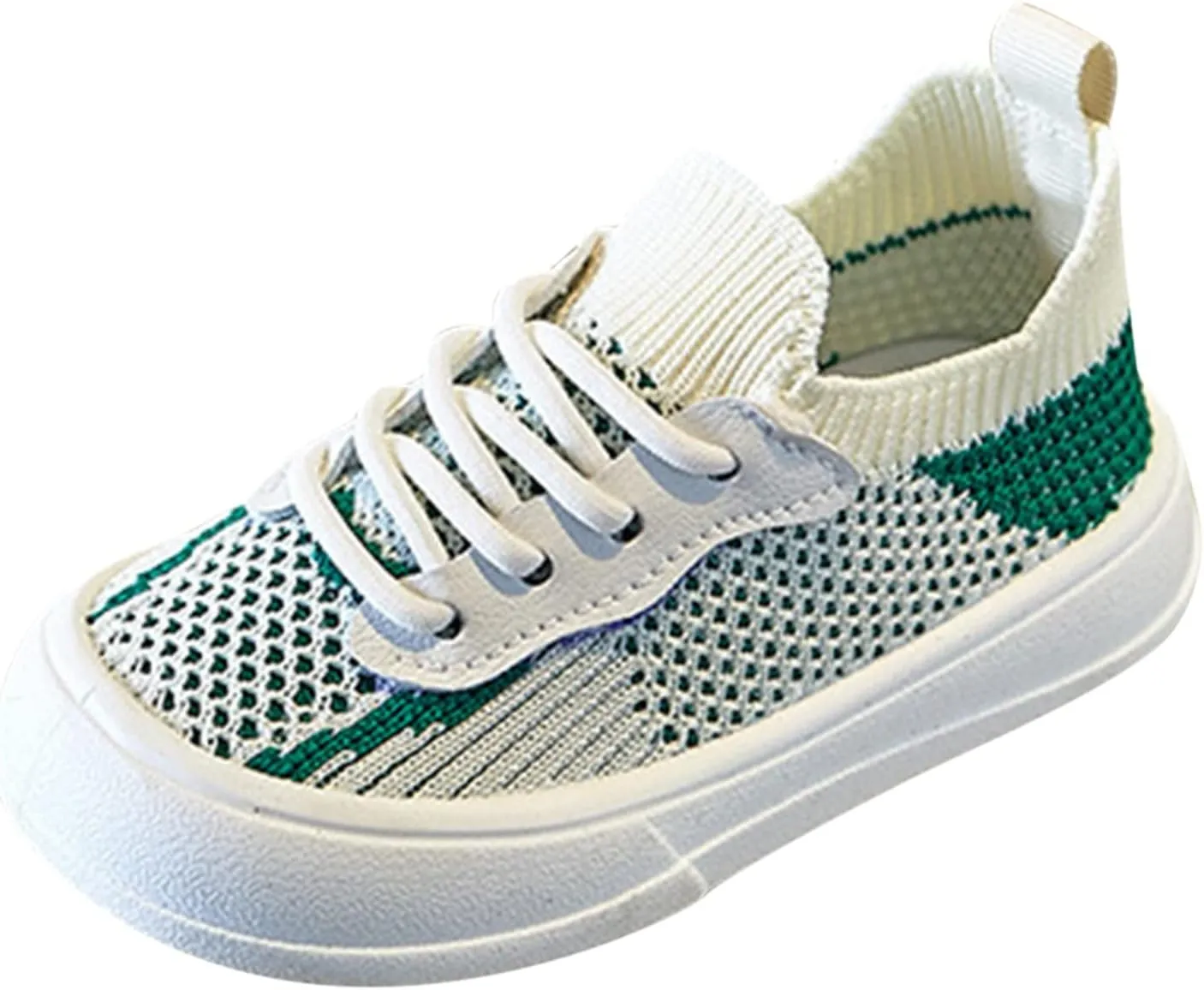Little Boys Girls Lightweight Sports Shoes Mesh Breathable Soft Flat Bottom Casual Slip On Tennis Shoes for Kids