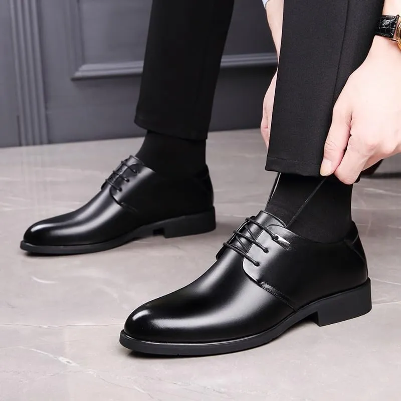 Mens Dress Shoes Elegant Modern Wedding Office Work Tuxedo Derby Shoes for Men Leather Fashion Oxford Shoes Luxury