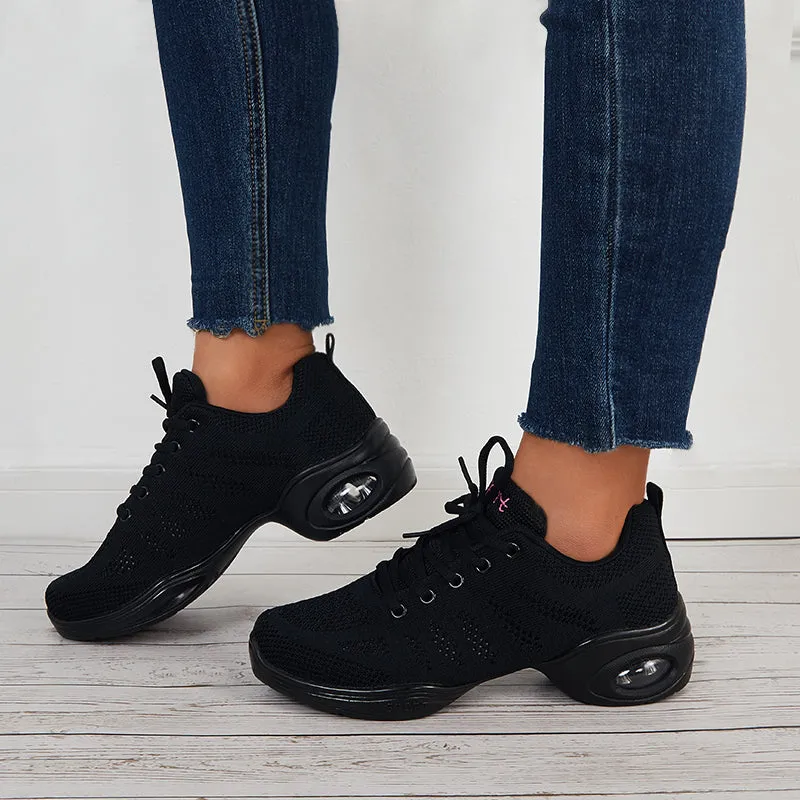 Sohiwoo  Women Breathable Cushion Sneakers Lace Up Orthopedic Athletic Shoes
