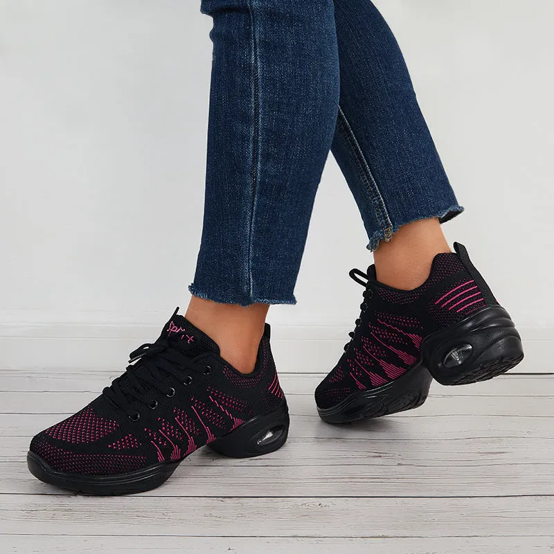 Sohiwoo  Women Breathable Cushion Sneakers Lace Up Orthopedic Athletic Shoes