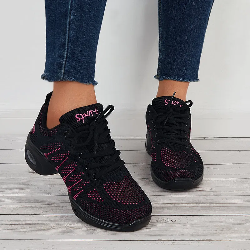 Sohiwoo  Women Breathable Cushion Sneakers Lace Up Orthopedic Athletic Shoes