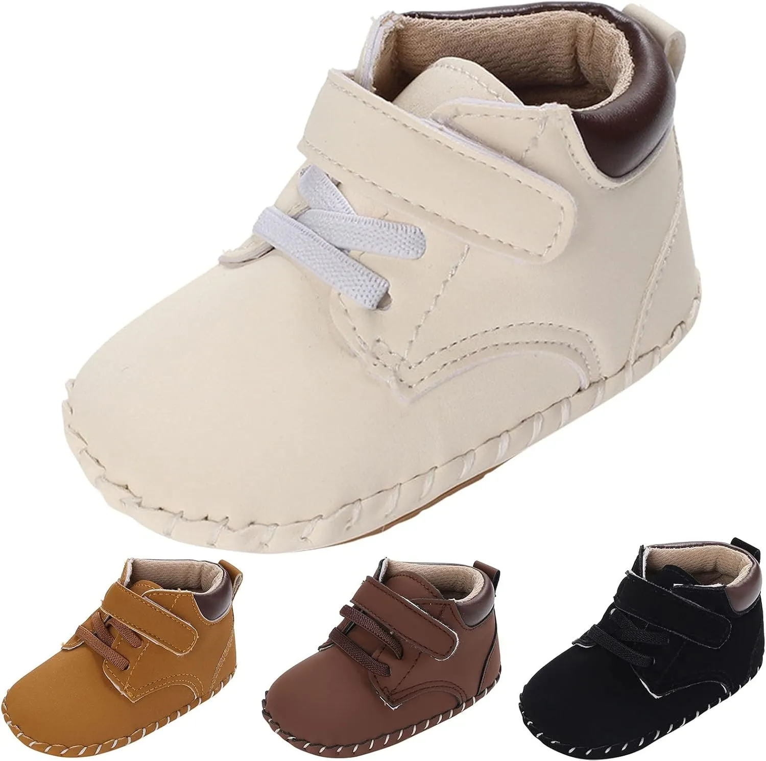 Summer Children Infant Toddler Shoes Boys and Girls Sports Flat Bottom High Top Comfortable Solid Wide Toddler