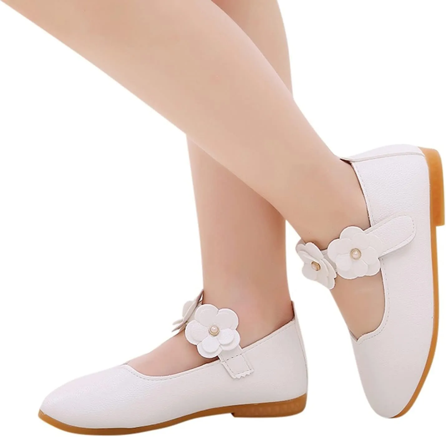 Toddler/ittle Kids Girls ngela Dress Mary Jane Ballet lats Flower Girls' Wedding Party Ballerina Dance Shoes